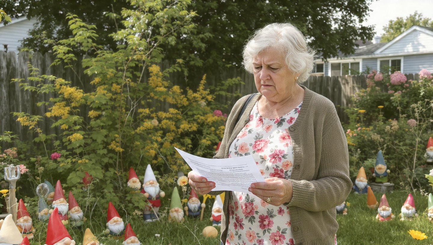 Anger as elderly woman faces court order to remove decades old garden gnome collection after new neighbors complain they feel “watched at night” sparking fierce debate over privacy and personal freedom