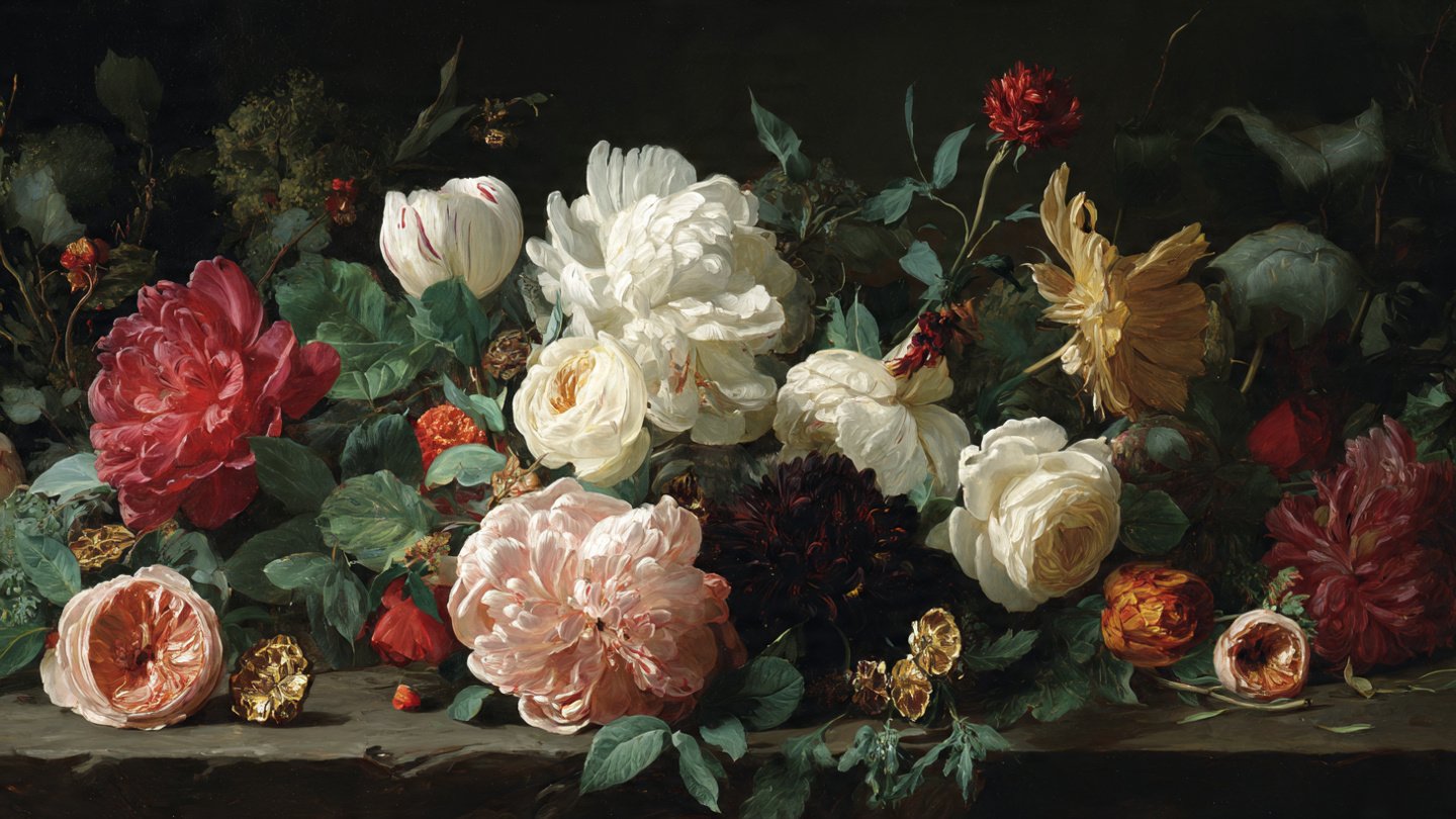 Blossoms of Meaning: What Secrets Do Flowers Reveal in Iconic History Paintings?
