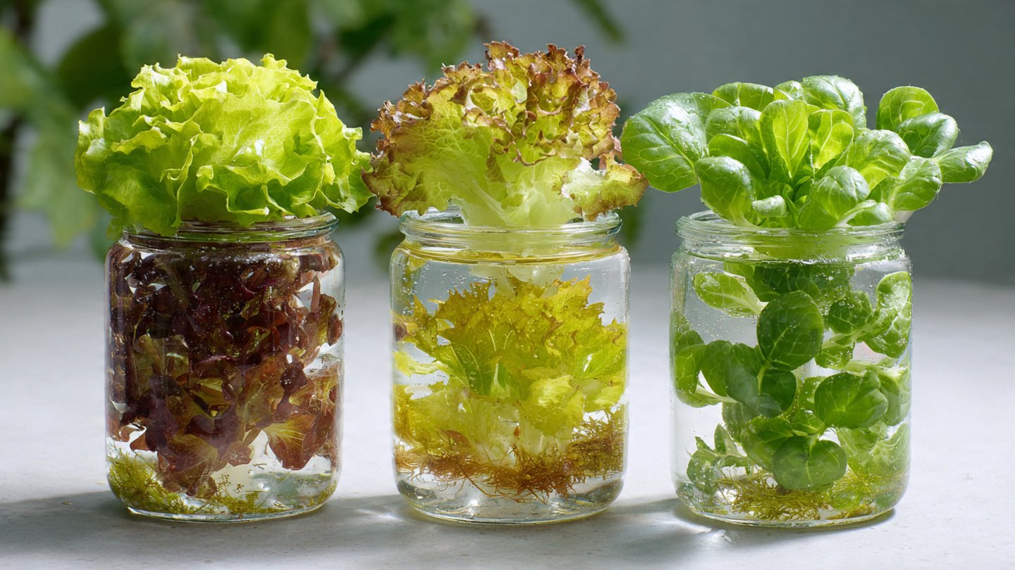 Easy Method to Cultivate Fresh Salad Greens in Water Effortlessly