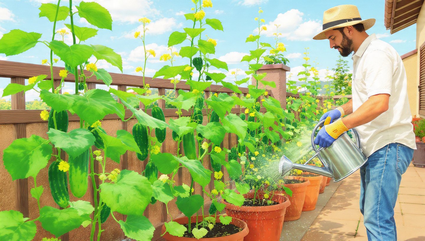 Grow Fast-Harvest Cucumbers on Your Terrace! Step-by-Step Guide to Success