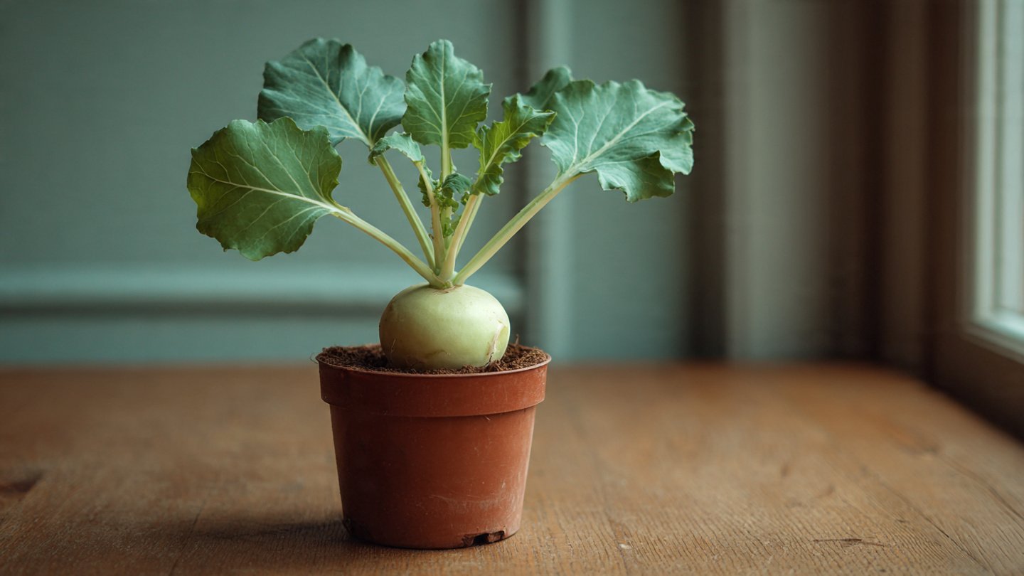 Growing Kohlrabi in a Tiny Plastic Pot That Delivered an Unbelievable Harvest