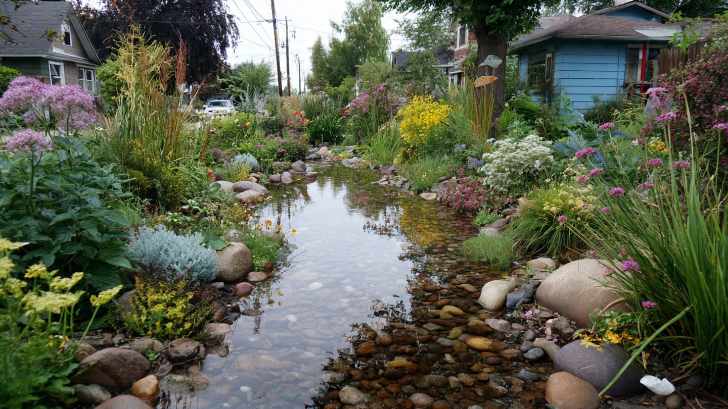 How Can You Create a Rain Garden That Conserves Water?