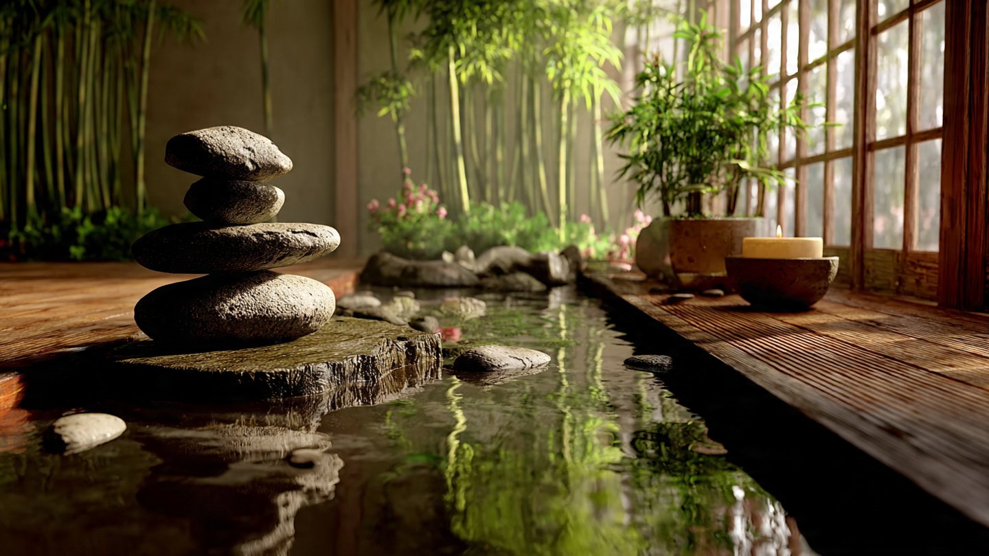 How Can You Transform Your Space into a Tranquil Zen Corner Using Bamboo and Stones?