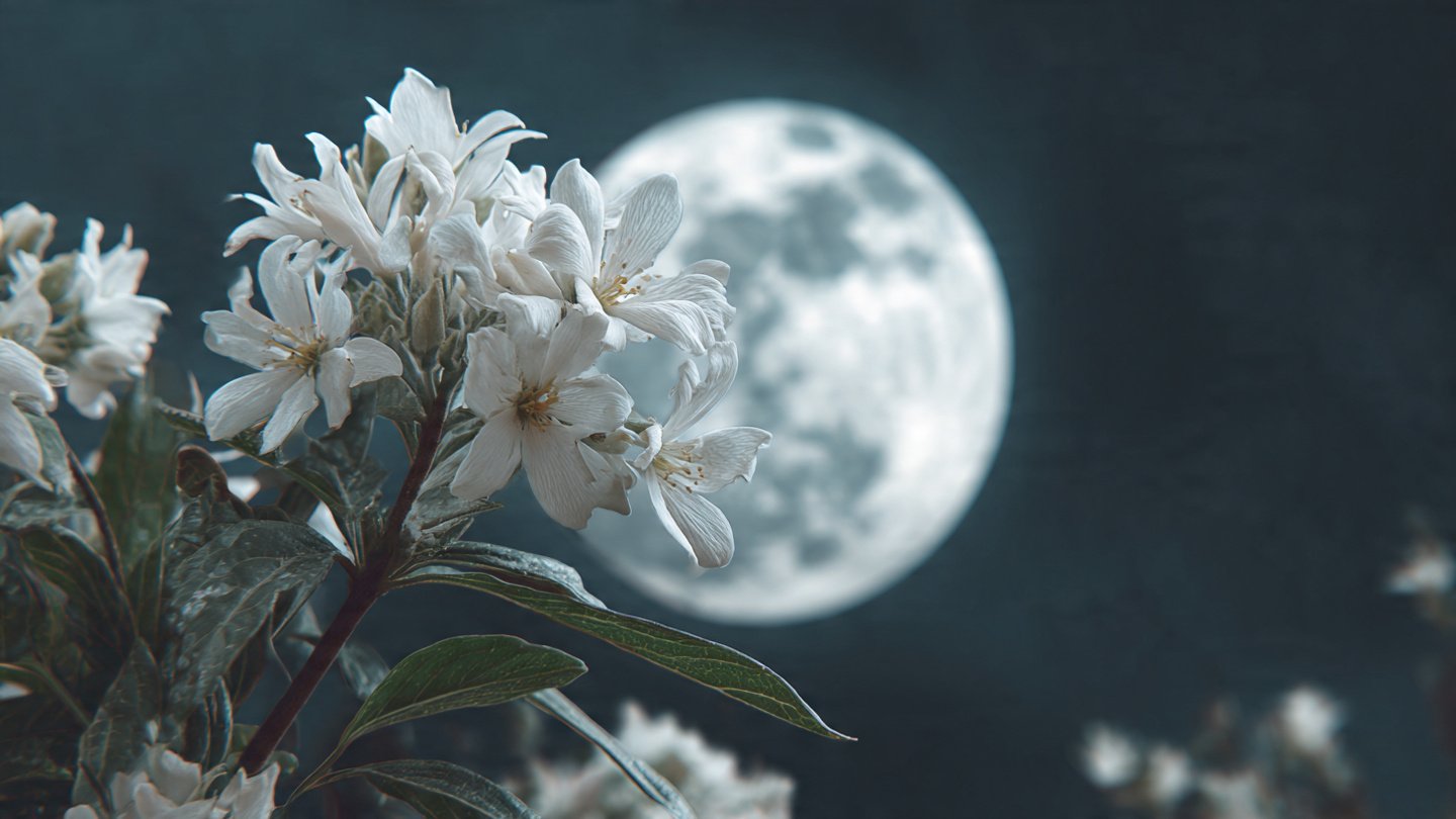 How to Create a Moon Garden with White Flower Cuttings