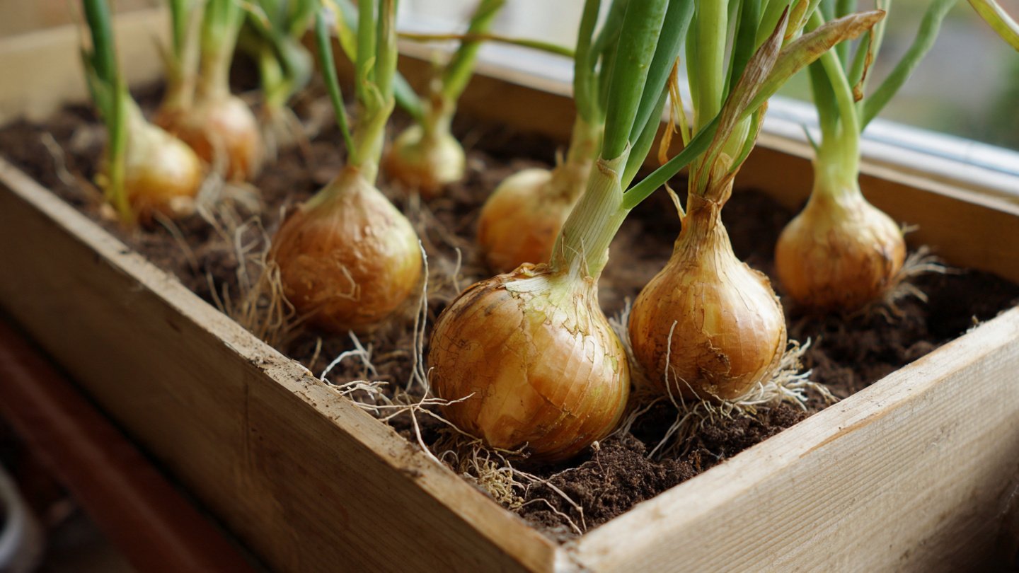 How to Grow Onions in a Shallow Balcony Tray Successfully