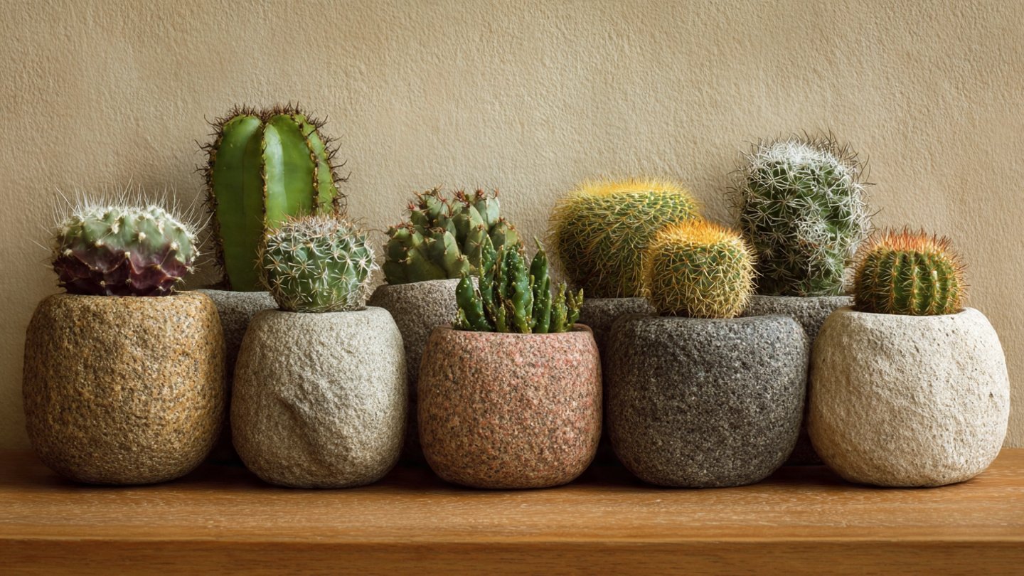 Why Are These Unique Stone Pots the Go-To Choice for Cacti Enthusiasts?